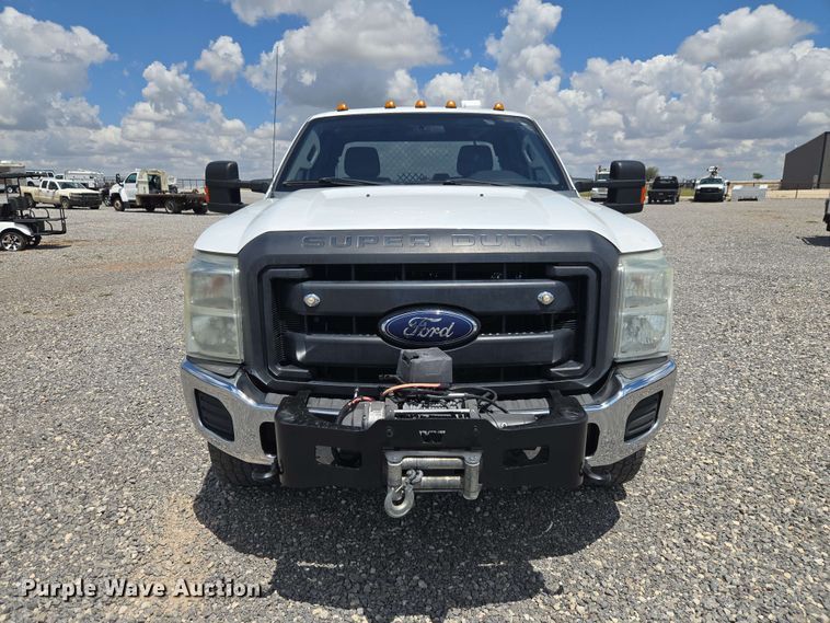 image for item EW0464 2016 Ford F350 Super Duty Ext. Cab utility bed pickup truck