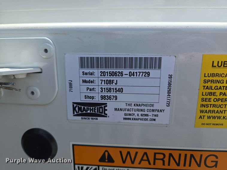 image for item EW0464 2016 Ford F350 Super Duty Ext. Cab utility bed pickup truck