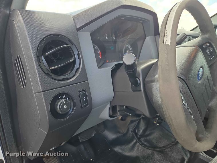 image for item EW0464 2016 Ford F350 Super Duty Ext. Cab utility bed pickup truck