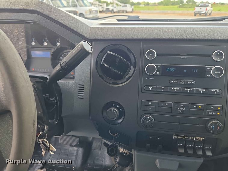 image for item EW0464 2016 Ford F350 Super Duty Ext. Cab utility bed pickup truck