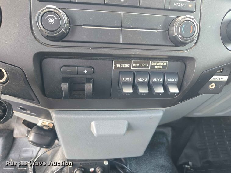 image for item EW0464 2016 Ford F350 Super Duty Ext. Cab utility bed pickup truck