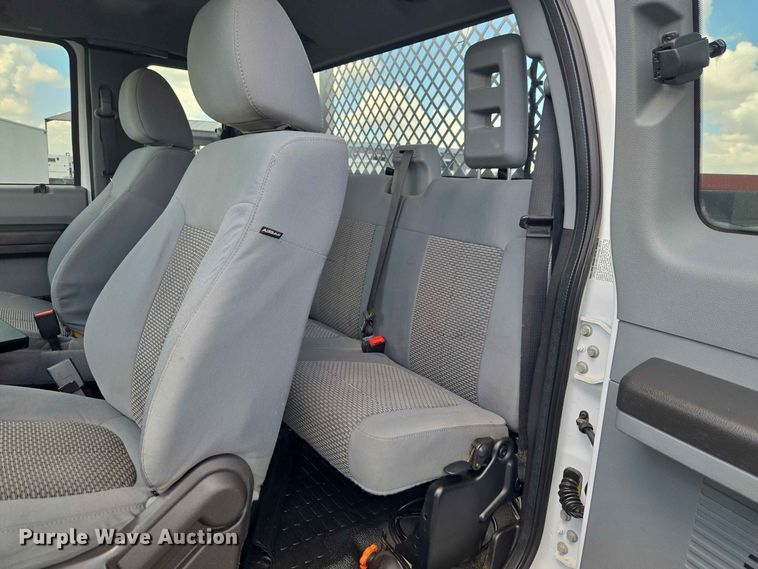 image for item EW0464 2016 Ford F350 Super Duty Ext. Cab utility bed pickup truck