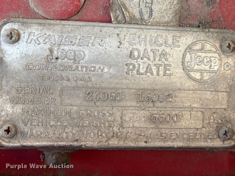 image for item EW4106 1965 Jeep J-200 pickup truck