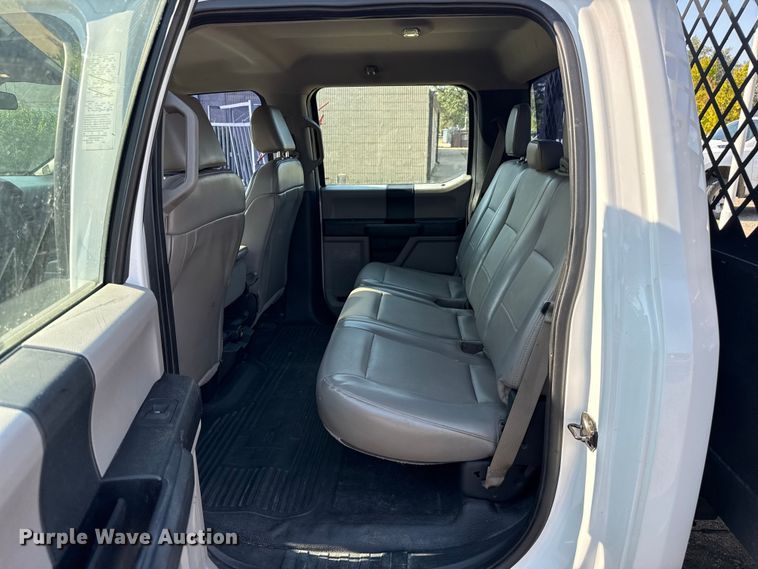 image for item EW4149 2017 Ford F350 Super Duty XL Crew Cab flatbed pickup truck