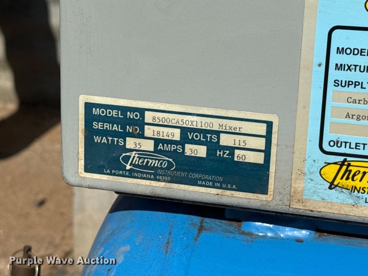image for item EW4154 Thermco 8500CA50X1100 gas mixing system