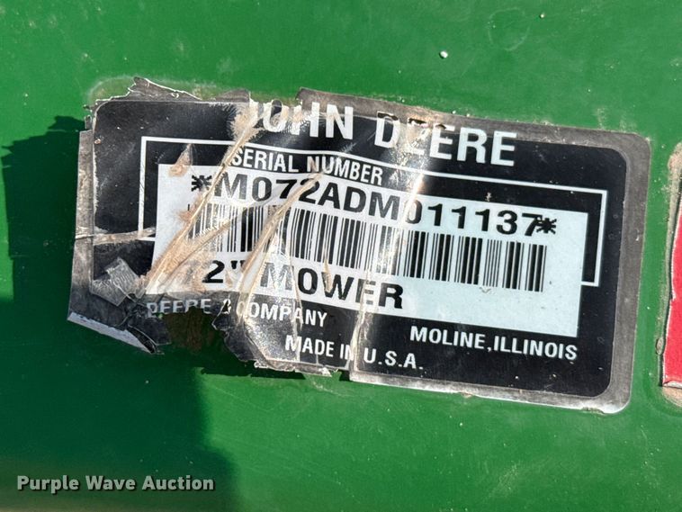 image for item EW4168 John Deere AutoConnect 72D mower deck