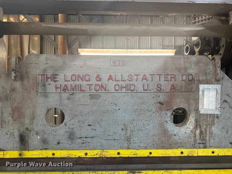 image for item EW4987 The Long & Allstatter Co. press brake