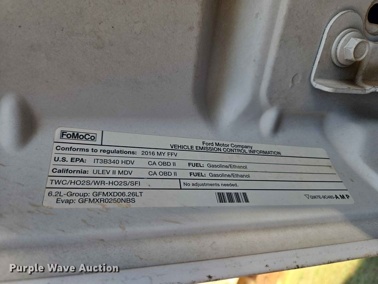 image for item EW8584 2016 Ford F250 Super Duty pickup truck