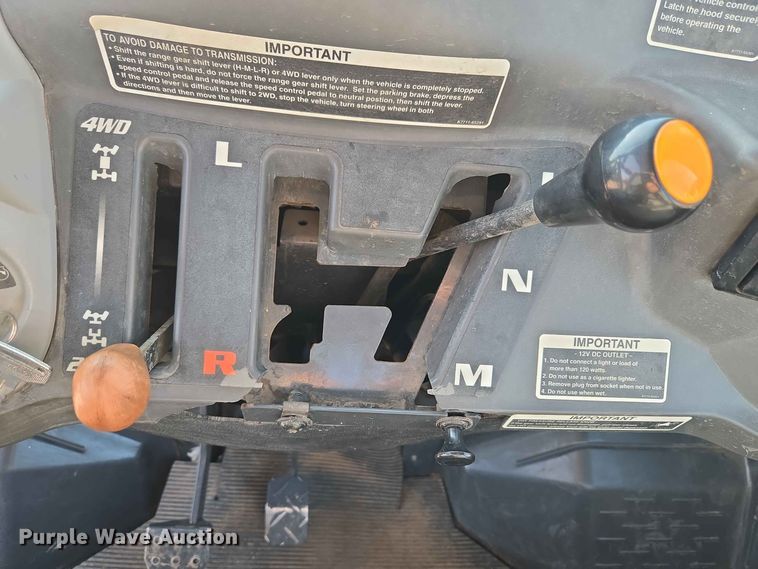 image for item EW8605 Kubota RTV1100 utility vehicle