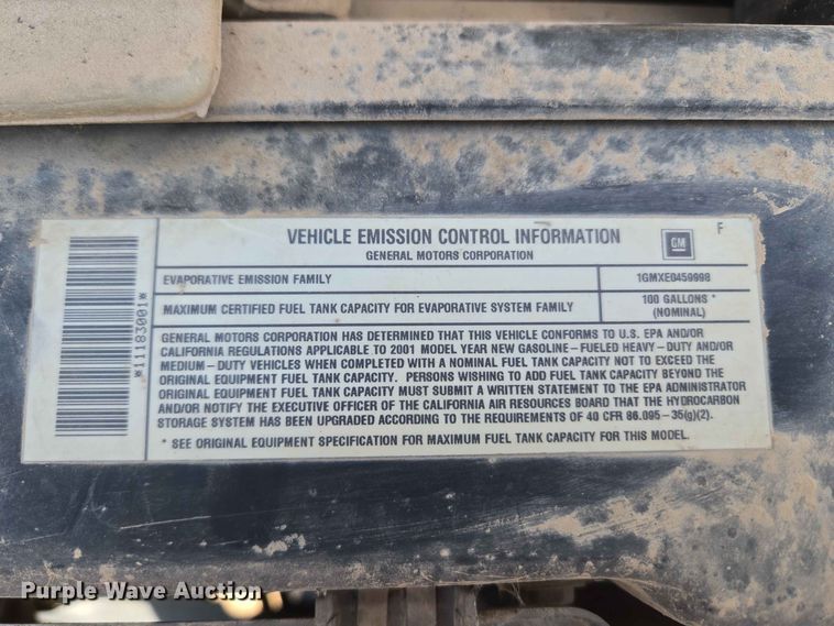 image for item EW8610 2001 Chevrolet Express 3500 van