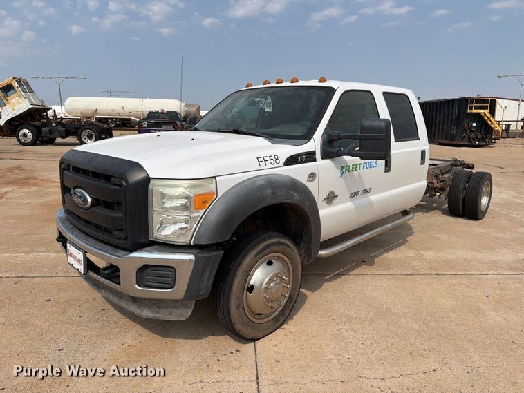 2012 Ford F550 Super Duty Crew Cab truck cab and chassis