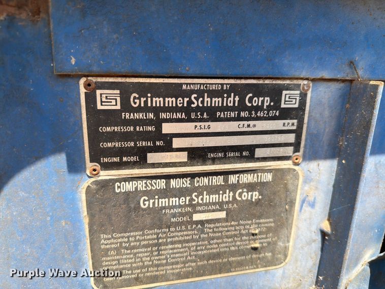 image for item EW8632 Grimmer-Schmidt 175 air compressor