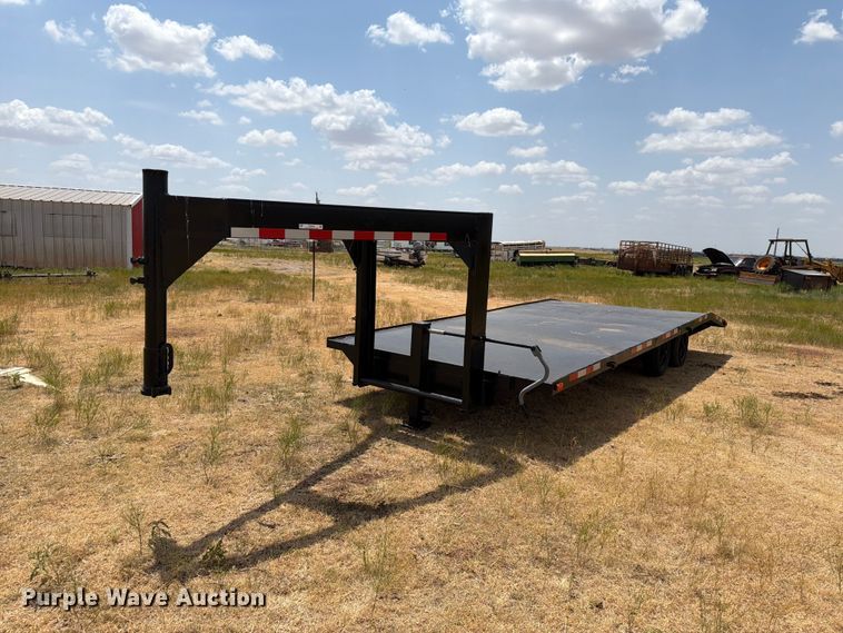 Shop built flatbed trailer