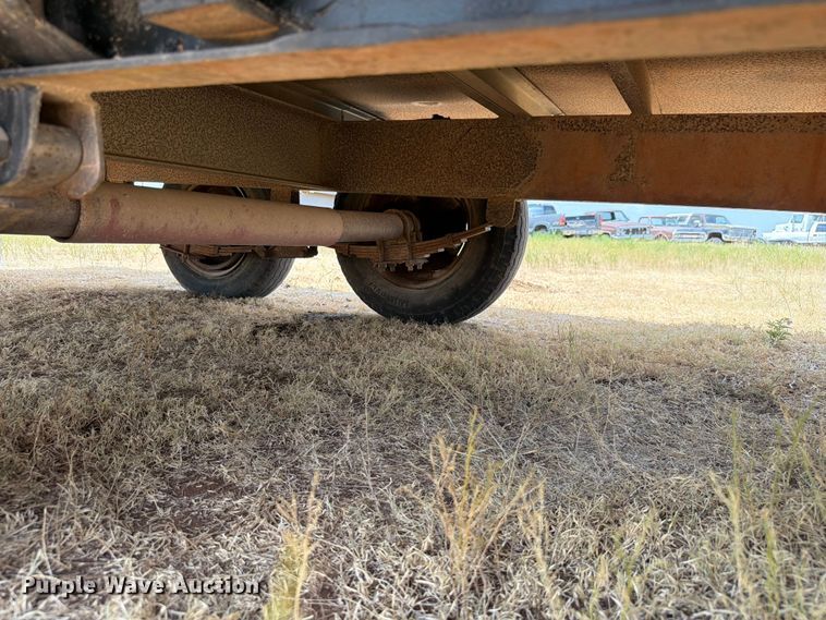 image for item EW8633 Shop built flatbed trailer