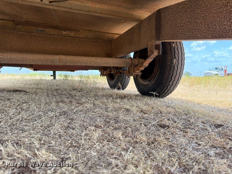 image for item EW8633 Shop built flatbed trailer