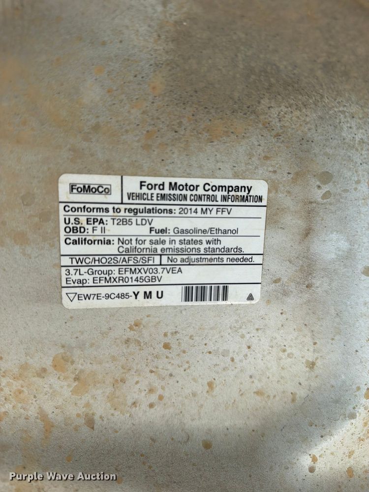image for item EX4048 2014 Ford Taurus Police Interceptor 