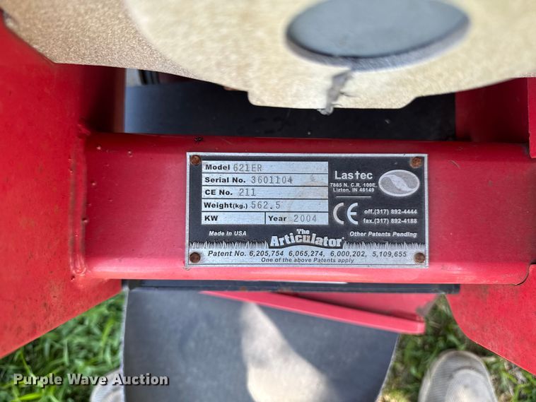 image for item FB5828 2004 Lastec 621ER batwing finish mower