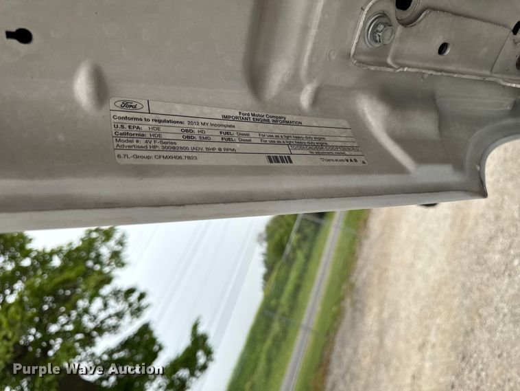 image for item FB5831 2012 Ford F450 Super Duty flatbed truck