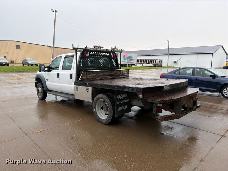 image for item FB5879 2012 Ford F450 Super Duty Crew Cab flatbed truck