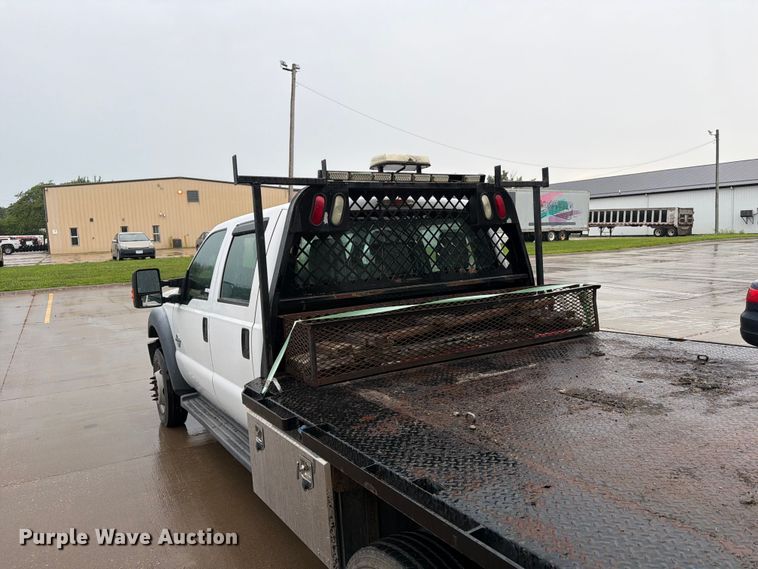 image for item FB5879 2012 Ford F450 Super Duty Crew Cab flatbed truck