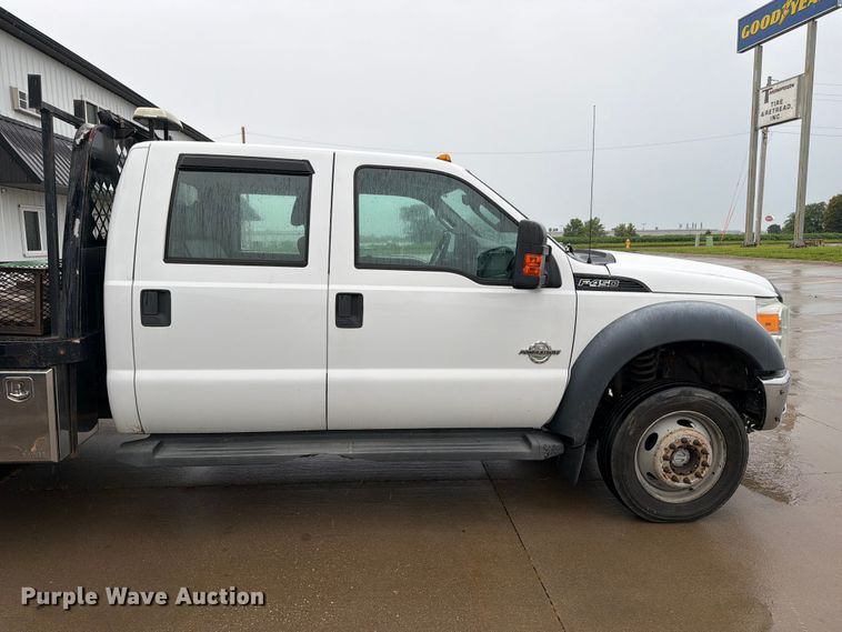 image for item FB5879 2012 Ford F450 Super Duty Crew Cab flatbed truck