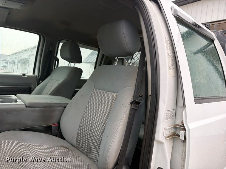 image for item FB5879 2012 Ford F450 Super Duty Crew Cab flatbed truck
