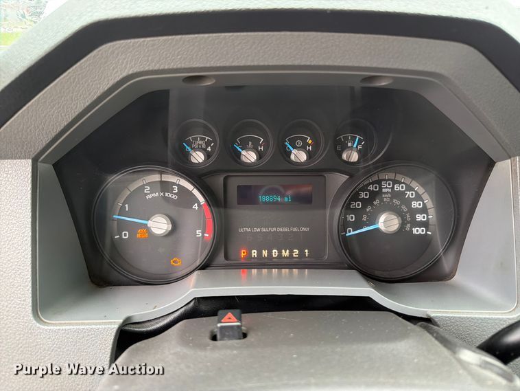 image for item FB5879 2012 Ford F450 Super Duty Crew Cab flatbed truck