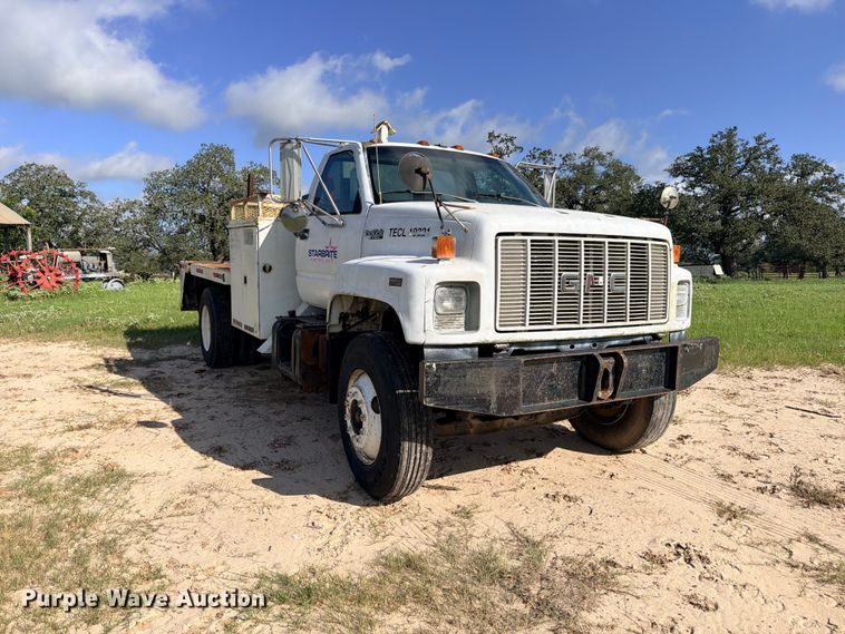 image for item FB8279 1993 GMC TopKick flatbed truck