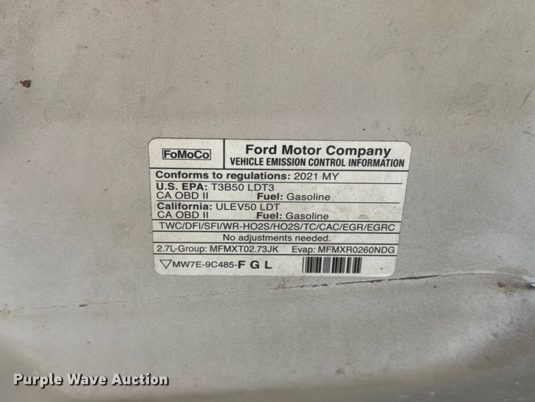 image for item FC4018 2021 Ford  F150 Crew Cab pickup truck