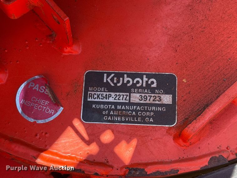 image for item FC4056 Kubota ZG227A ZTR lawn mower