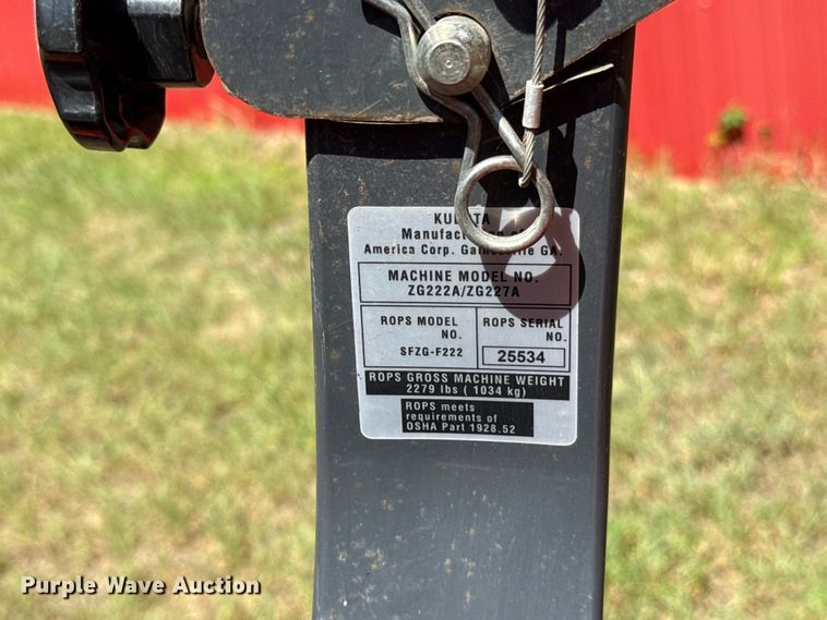 image for item FC4056 Kubota ZG227A ZTR lawn mower