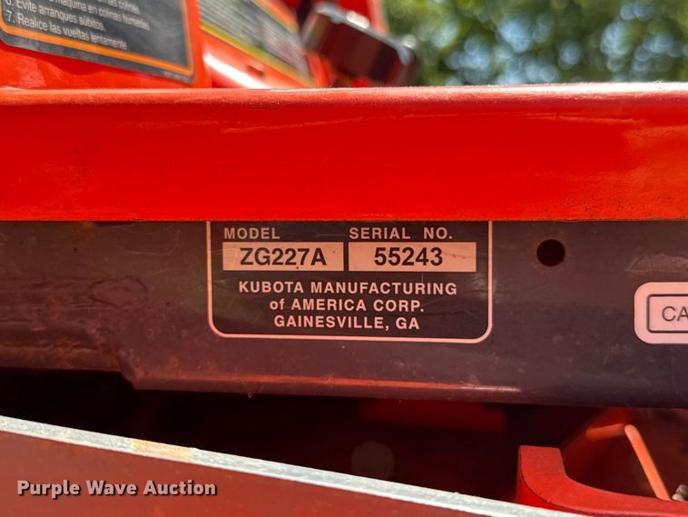 image for item FC4056 Kubota ZG227A ZTR lawn mower