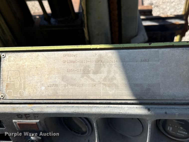 image for item FC4086 Clark GPS20WC forklift