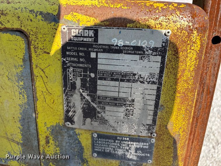 image for item FG0550 Clark C500-50 forklift