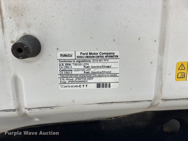image for item FG0553 2018 Ford F150 Ext. Cab pickup truck