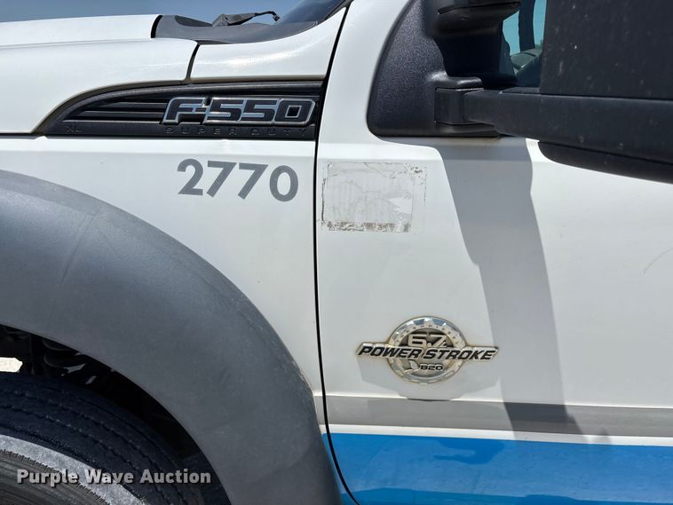 image for item FG0557 2012 Ford F550 Super Duty XL flatbed truck