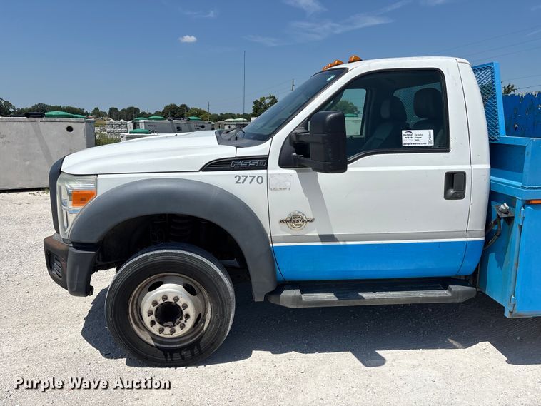 image for item FG0557 2012 Ford F550 Super Duty XL flatbed truck