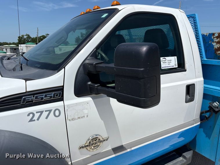 image for item FG0557 2012 Ford F550 Super Duty XL flatbed truck