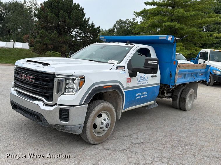 image for item FH6178 2021 GMC Sierra 3500HD dump bed pickup truck