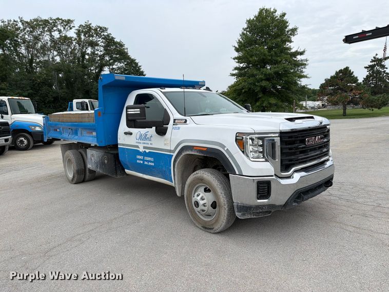 image for item FH6178 2021 GMC Sierra 3500HD dump bed pickup truck