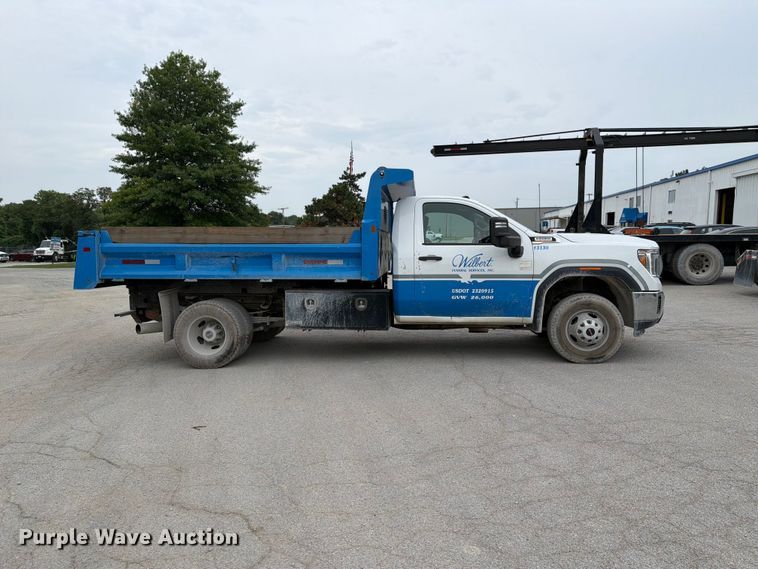 image for item FH6178 2021 GMC Sierra 3500HD dump bed pickup truck