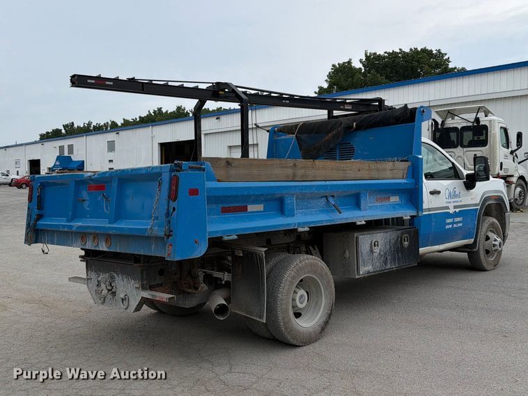 image for item FH6178 2021 GMC Sierra 3500HD dump bed pickup truck