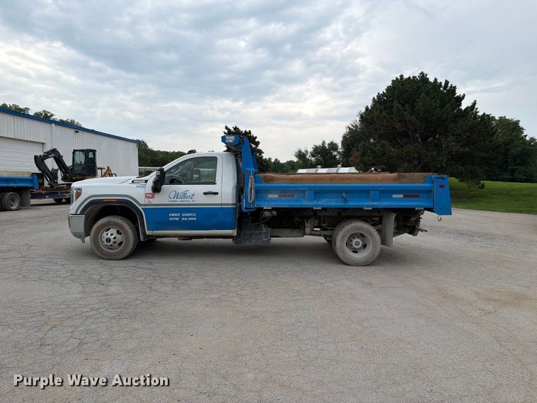 image for item FH6178 2021 GMC Sierra 3500HD dump bed pickup truck