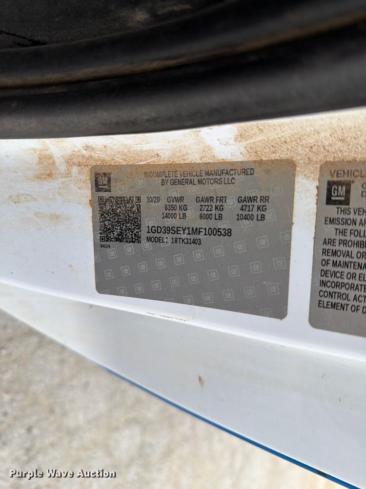 image for item FH6178 2021 GMC Sierra 3500HD dump bed pickup truck