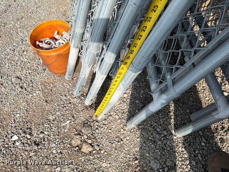 image for item FI0295 Approximately (12) chain link fence panels