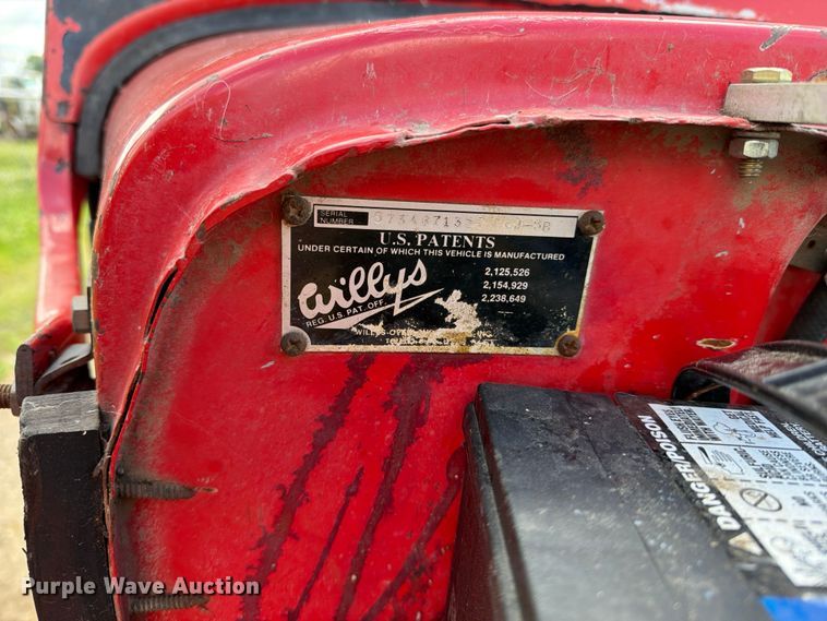 image for item FK0292 1961 Willys CJ3B SUV