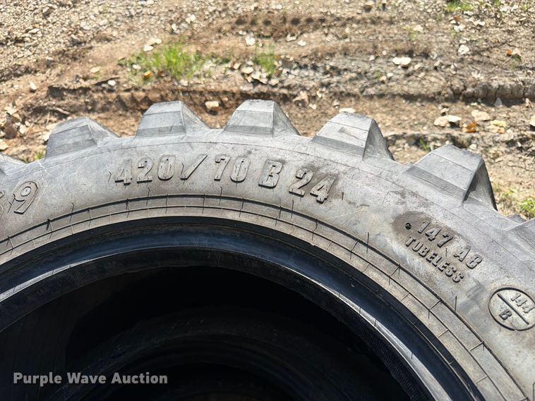 image for item FK3203 (2) Treileborg 420/70B24 tires