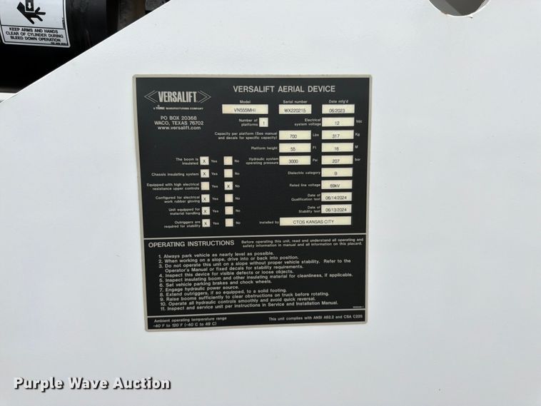 image for item FK3257 Dakota Bodies 168-LB bucket truck bed