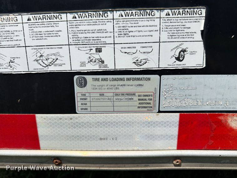 image for item FK3277 2008 United enclosed cargo trailer