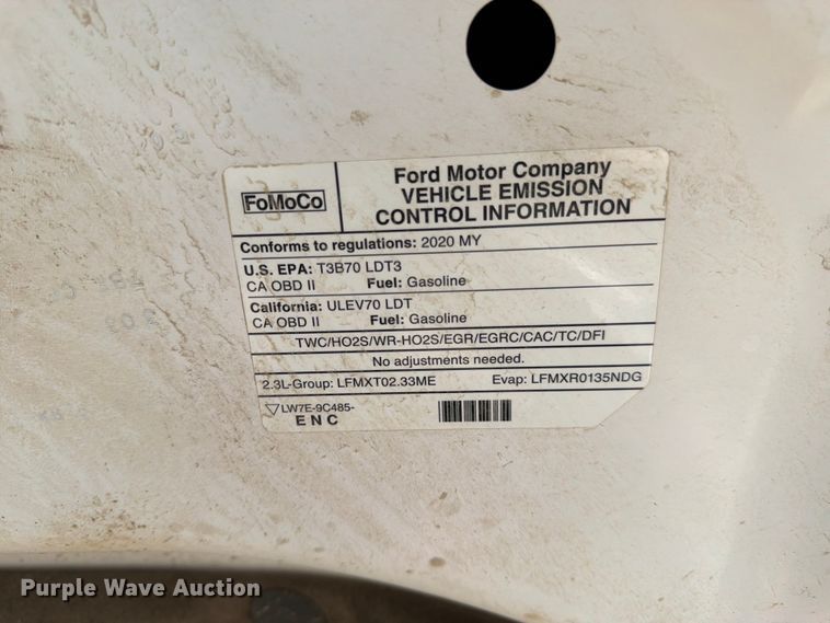 image for item FK4522 2020 Ford Ranger Ext. Cab pickup truck